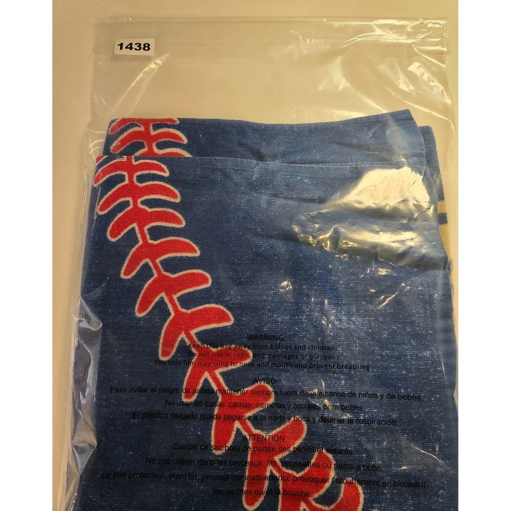 Chicago Cubs 2016 World Series Champions Beach Towel Blue Cotton Jewel-Osco‎ MLB